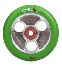 CHILLI Parabol 100 mm zeleno / strieborné koliesko