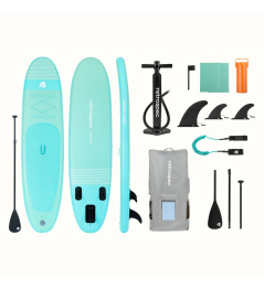 Retrospec Weekender SL 10' Nafukovací Paddleboard (Seafoam Stripes)