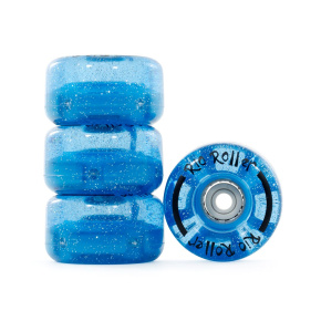 Rio Roller Light Up Wheels - Blue Glitter - 58mm x 33mm