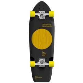 Hydroponic Square Complete Cruiser Skateboard (31.5"|Lunar Black/Yellow)