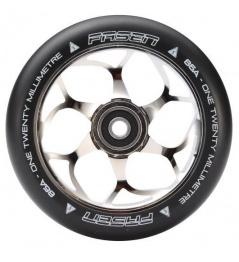 Fasen 120 mm kolečko stříbrno černé