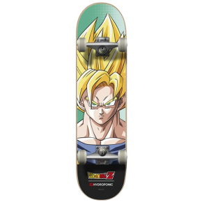 Hydroponic x DragonBall Goku Super Saiyan Skateboard Komplet (8"|Žlutá)