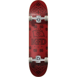 KFD Bandana Skateboard Komplet (7.75"|Crimson)