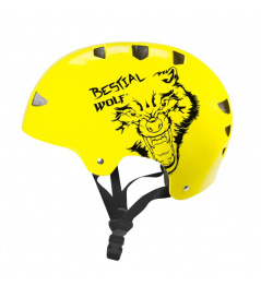 Helma Bestial Wolf Skull Yellow