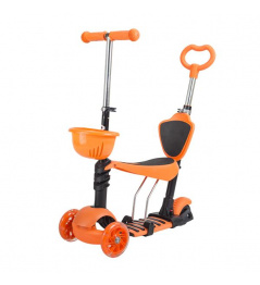 Koloběžka tříkolová NILS EXTREME HLB07 3v1 oranžová