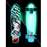 Skateboard Street Surfing BEACH BOARD  Glow Rough Poster