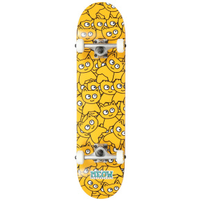 Meow Sticker Pile Skateboard Komplet (7.5" | Žlutá)
