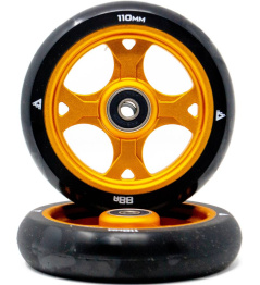 Kolečka Trynyty Gothic 110mm Zlatá 2KS