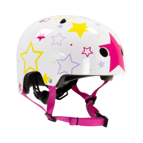 SFR Adjustable Kids Helmet - White / Pink - XXXS/XS 46-52cm