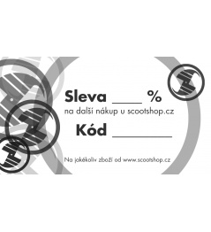 Slevový poukaz na další nákup v hodnotě 5%