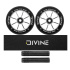 Set 2ks koleček Divine 120 mm Spoked stříbrné + Divine griptape + Divine gripy
