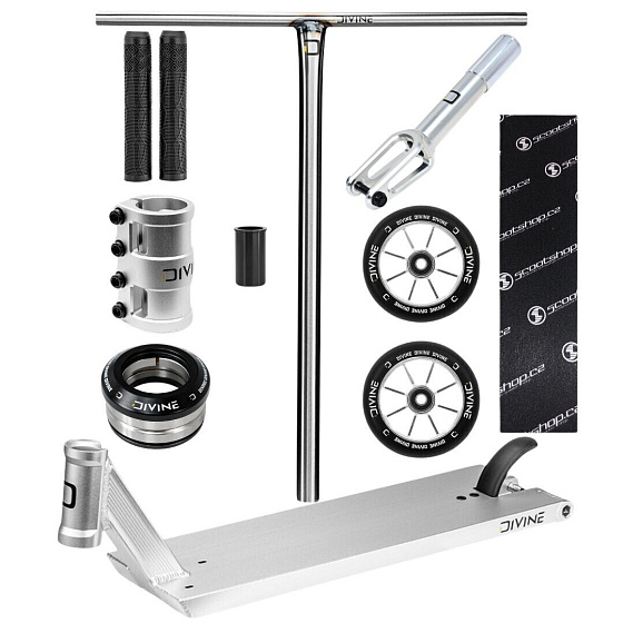 Freestyle koloběžka Custom Divine Street 6" 560 mm stříbrná
