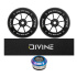 Set 2ks koleček Divine 120 mm Spoked černé + Divine griptape + Divine headset