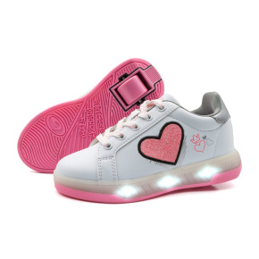 Breezy Rollers Light Heart - Pink - UK:13.5J EU:32 US:1J