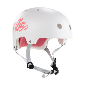 Rio Roller Script Helmet - Matt White - XXS/XS 49-52cm