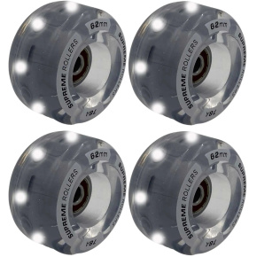 Supreme Light Up Trekové Kolečka 4-balení (Šedá)