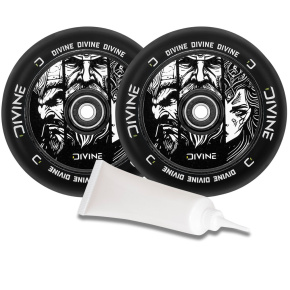 Set 2ks koleček Divine 110 mm Hollowcore + Divine olej pro ložiska