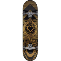 Skateboard Blueprint Home Heart 8.125" zlatý