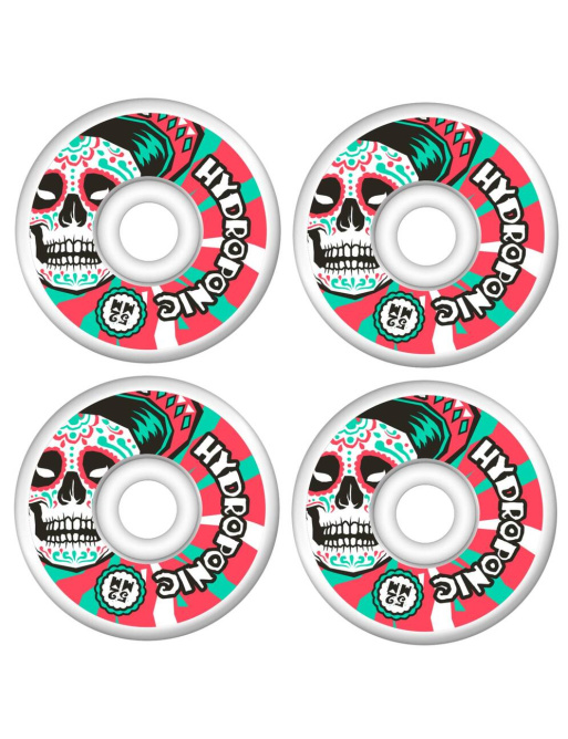 Hydroponic Mexican Skull 2.0 Kolečka pro skateboard 4-Souprava (52mm|Bílá/Červená)