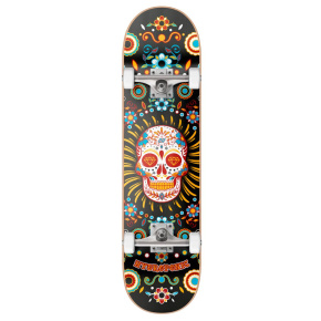 Skateboard Hydroponic Mexican 8.125" Black Skull Skateboard Hydroponic Mexican 8.125" Black Skull