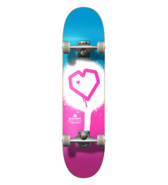 Blueprint Spray Heart V2 Skateboard Komplet (7.25"|Růžová/Bílá/Modrá)