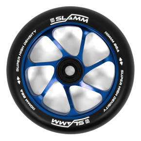 Slamm 110mm Team Wheels - Black / Blue - 110mm