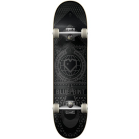 Blueprint Home Heart Skateboard Komplet (8.25"|Černá/Šedá)