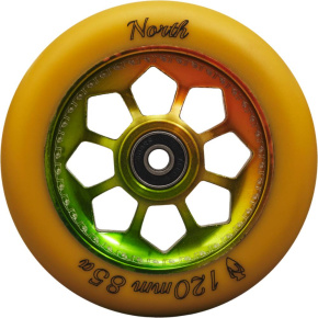 Kolečko North Pentagon 120mm Gum/Rasta