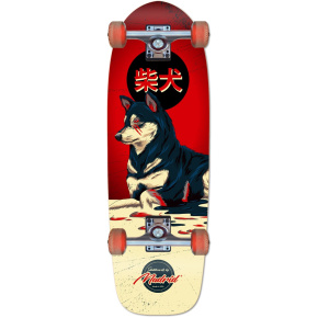 Longboard Madrid Shiba Inu Cruiser 29.25" červený