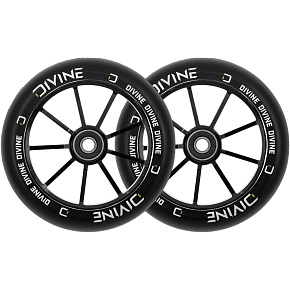 Balení 1+1 Kolečka Divine 120 mm černé 2ks