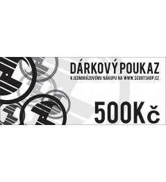 Dárkový poukaz v hodnotě 500 Kč