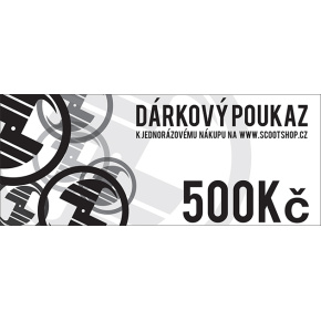 Dárkový poukaz v hodnotě 500 Kč