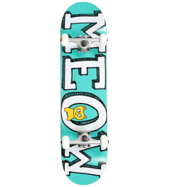 Meow Logo Skateboard Komplet (8" | Modrá)