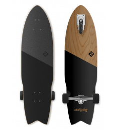 Longboard Street Surfing SHARK ATTACK 36 "Koa Black