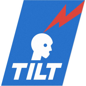 Samolepka Tilt Voltage Modrá