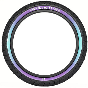 Eclat Fireball BMX Plášť (2.4"|Black/Purple Teal Fade)