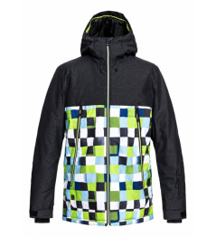Bunda Quiksilver Sierra 181 gjz2 lime green/check atomic 2018/19 vell.S