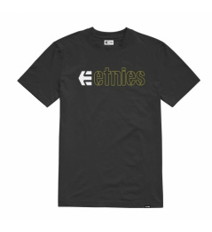 Triko Etnies Ecorp black/yellow/white 2021 vell.M