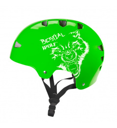Helma Bestial Wolf Skull Green
