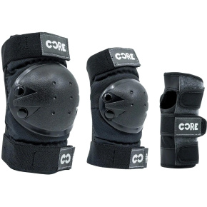 Chráníče CORE Junior Skate 3-pack černá XS Chráníče CORE Junior Skate 3-pack černá XS
