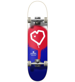 Blueprint Spray Heart V2 Skateboard Komplet (7.75"|Červená/Modrá)