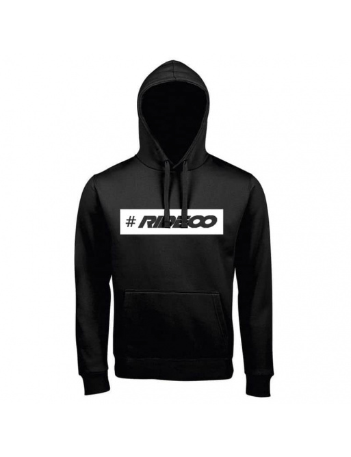 Rideoo Logo Hashtag Hoodie L Black