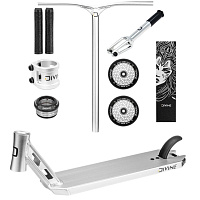 Freestyle koloběžka Custom Divine Park ALU Stříbrná