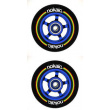 Kolečka Nokaic 100mm BLACK/BLUE 2ks