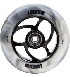 Kolečko Lucky Torsion 110mm Black/White Swirl