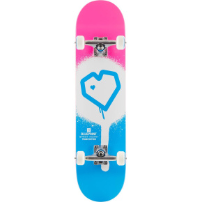 Blueprint Spray Heart V2 Skateboard Komplet (7.75"|Modrá/Bílá/Růžová)