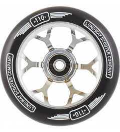 Kolečko Longway Precinct 110mm Stříbrné
