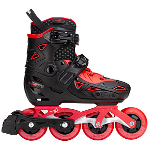 FlyingEagle Dynamo Nastavitelný Kolečkové Brusle Dívčí (Černá/Červená|32-36)