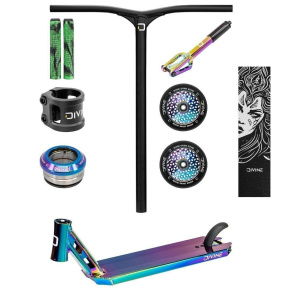 Freestyle koloběžka Custom Divine Park ALU Neochrome