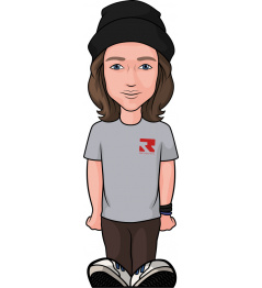 Samolepka Figz Rider Sticker Zeidon White